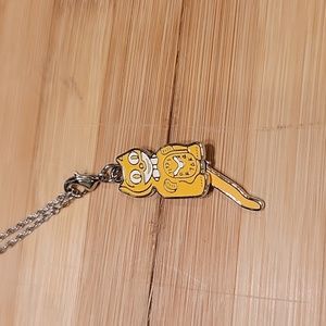 Majestic Yellow Kit-Cat Klock clock clip on charm necklace